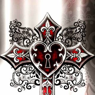 Gothic cross wallpaper