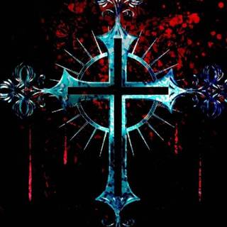 Gothic cross wallpaper