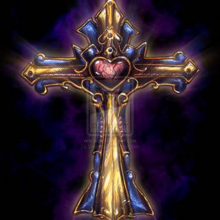 Gothic cross wallpaper