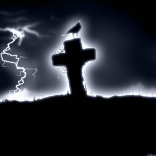 Gothic cross wallpaper