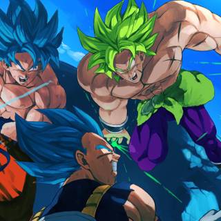 Goku Vegeta Broly wallpaper