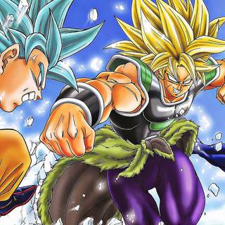 Goku Vegeta Broly wallpaper