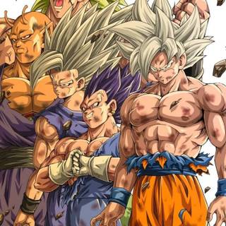 Goku Vegeta Broly wallpaper