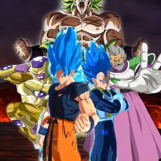 Goku Vegeta Broly wallpaper