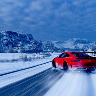 Porsche snow wallpaper