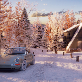 Porsche snow wallpaper