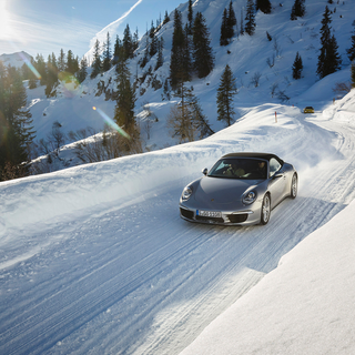 Porsche snow wallpaper