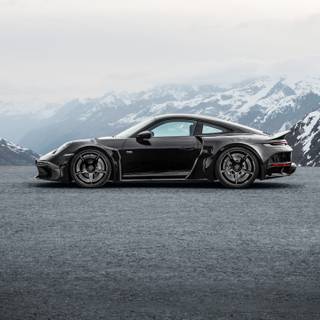 Porsche snow wallpaper