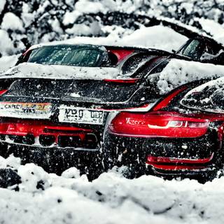 Porsche snow wallpaper