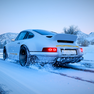 Porsche snow wallpaper