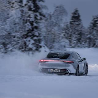 Porsche snow wallpaper