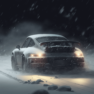 Porsche snow wallpaper
