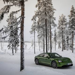 Porsche snow wallpaper