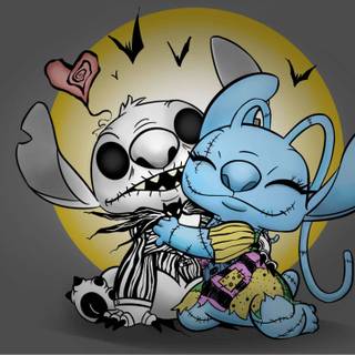 Halloween Stitch computer wallpaper