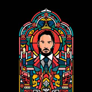 John Wick minimalist wallpaper
