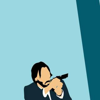 John Wick minimalist wallpaper
