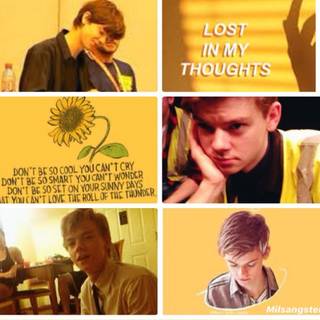 Thomas Brodie Sangster aesthetic laptop wallpaper