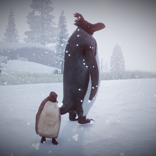 Killer penguin wallpaper