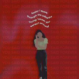 Olivia Rodrigo lyrics wallpaper