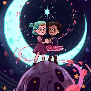 The Owl House Lumity wallpaper