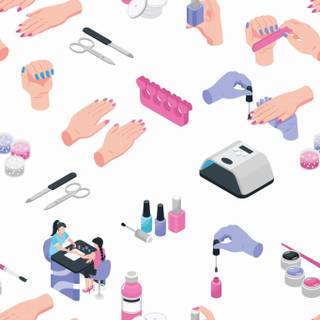 Nail salon wallpaper