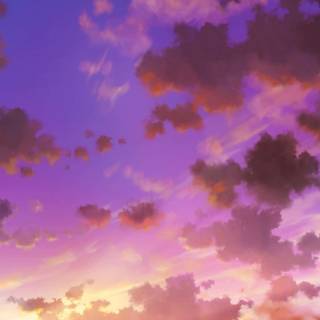 Pink and yellow sunset wallpaper