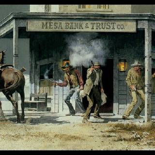 Oil Western painting wallpaper