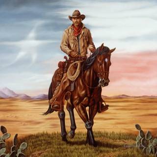Oil Western painting wallpaper