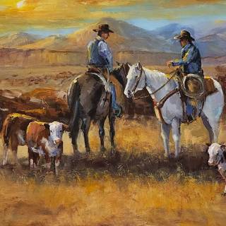 Oil Western painting wallpaper