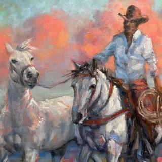 Oil Western painting wallpaper