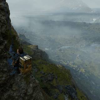 Mountain edge wallpaper