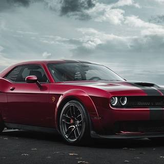 Hellcat red wallpaper