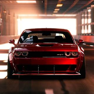 Hellcat red wallpaper