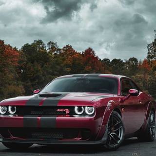 Hellcat red wallpaper