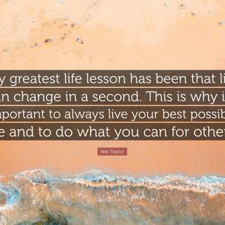 Life lesson wallpaper