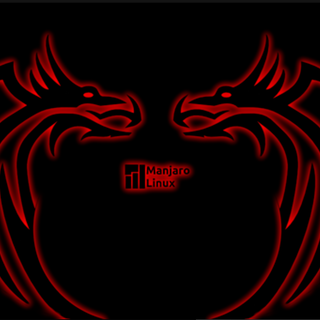 Black and red neon wallpaper