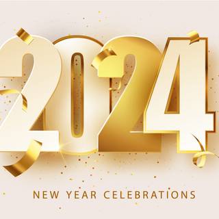 2024 New Year computer wallpaper