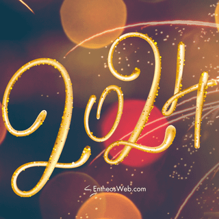 2024 New Year computer wallpaper