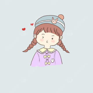 Beautiful cartoon girl phone wallpaper