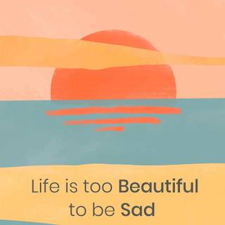 Aesthetic sad quote wallpaper