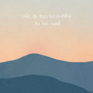 Aesthetic sad quote wallpaper