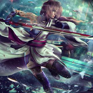 Cyberpunk 2077 anime PC wallpaper