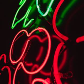 Red and green aesthetic wallpaper