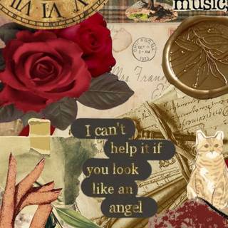 Red and green aesthetic wallpaper