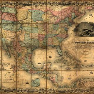 Map of Mexico wallpaper