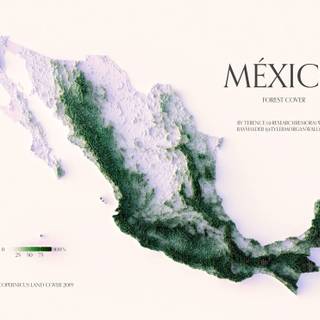 Map of Mexico wallpaper