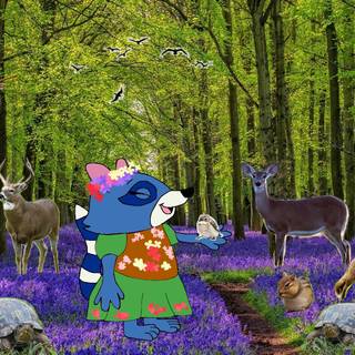 Pinch Raccoon wallpaper