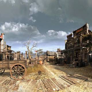 Western town wallpaper