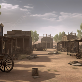 Western town wallpaper
