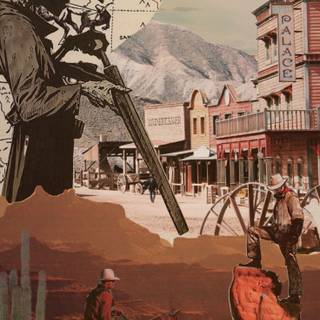 Western town wallpaper